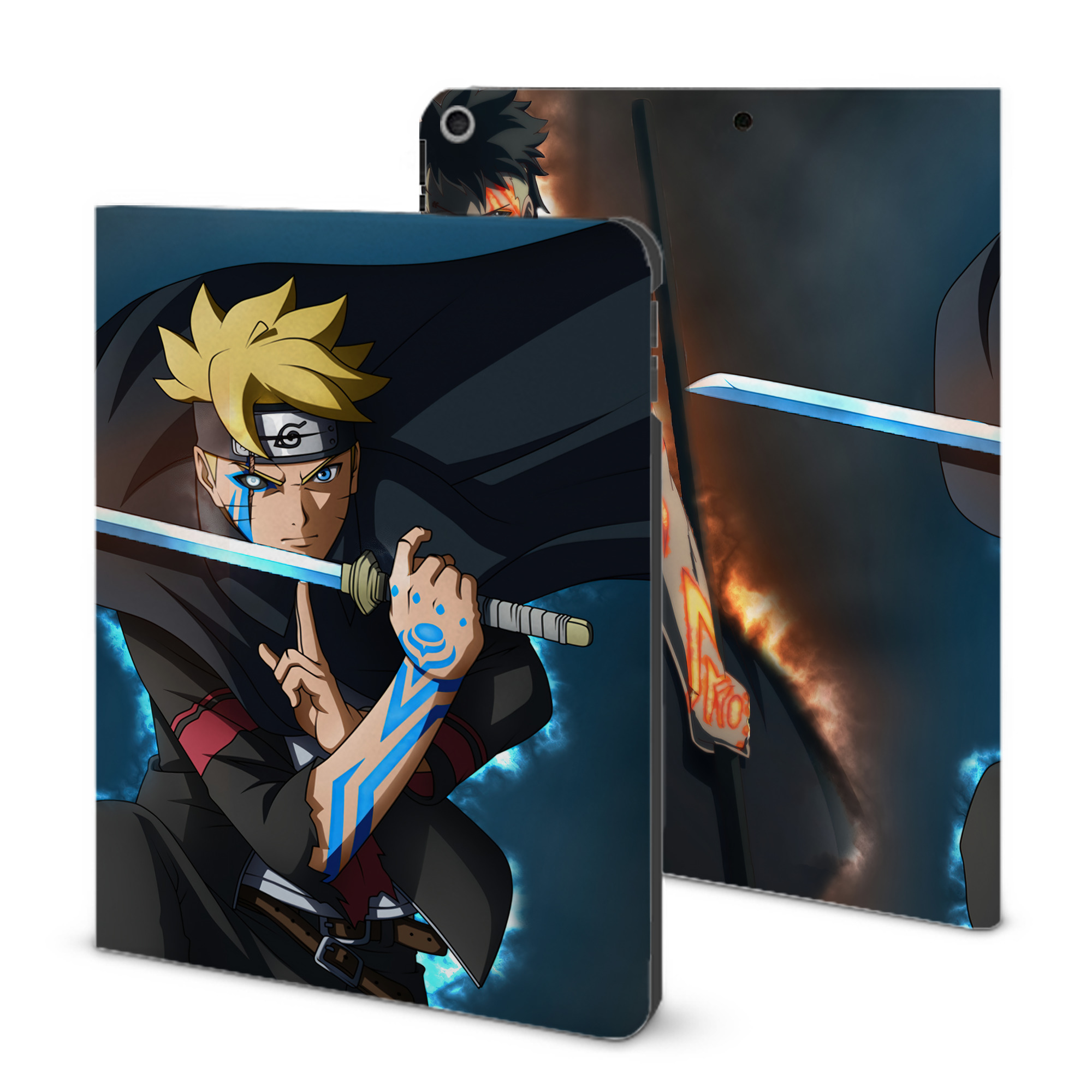 （画像用） NARUTO -ナルト- NARUTO -ナルト- 疾風伝 IPad ケース ブック型 PUレザー TPU 耐衝撃 軽量 薄型 ペン収納なし 全面保護 IPad 各モデル対応